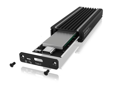 Externt kabinett ICYBOX SSD Enclosure Black, M.2 NVMe SSD, USB-C 3.2, RGB#4