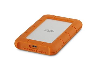 1 TB Lacie Rugged Mini, 2.5", USB-C, vattentät och stötsäker - Orange