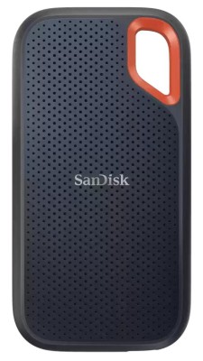 8 TB SanDisk Extreme Portable SSD, USB-C 3.2 Gen 2, inkl. adapter för Typ A - Svart