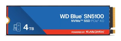 4 TB WD Blue SN5100 SSD, M.2 2280 NVMe PCIe 4.0