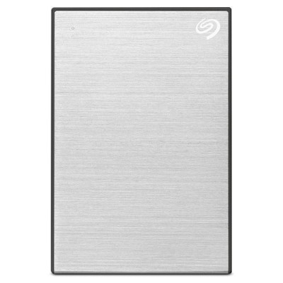 5 TB Seagate One Touch Portable Drive, 2.5", lösenordsskyddad, USB 3.2, med Seagate Rescue Data Recovery - Silver
