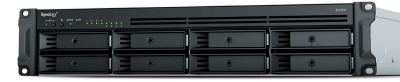 Synology RackStation RS1221+, 8-bay NAS, 2U, AMD Ryzen V1500B Quad Core, 4 GB RAM, 4xGigaLAN