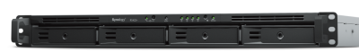 Synology RackStation RS422+, 4-bay NAS, Dual Core Ryzen R1600, 2 GB RAM, 2xGigaLAN, rackmonterbar 1U