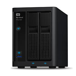 4 TB (2x2TB) WD My Cloud Pro PR2100, 2-bay NAS, Intel Pentium N3710, 2xGigaLAN, 2xUSB 3.1