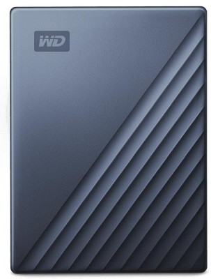 4 TB WD My Passport Ultra, 2.5", USB-C 3.2 Gen1, inkl. adapter till USB-A - Blå
