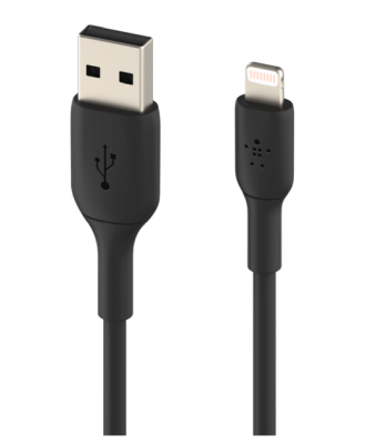 USB-kabel Belkin BoostCharge USB-A till Lightning, 0,15 meter - Svart
