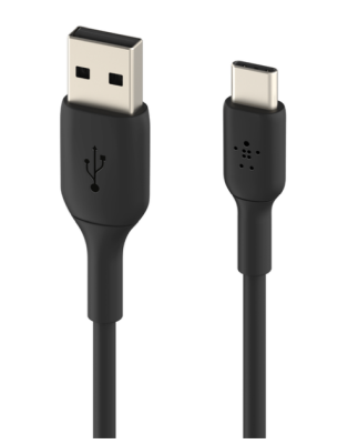 USB-kabel Belkin BoostCharge USB-A till USB-C, 3 meter - Svart