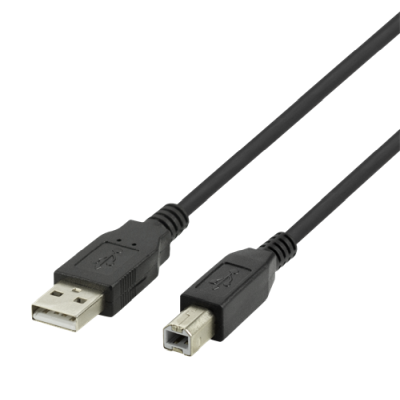 Deltaco USB-B 2.0 cable, suitable for printers, 3m black