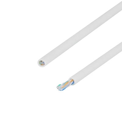 DELTACO U/UTP Cat6a installationskabel, slim 28AWG, 100m, LSZH, vit#2