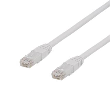 Deltaco U/UTP Cat6a patch cable, 1m, 500MHz, LSZH, white