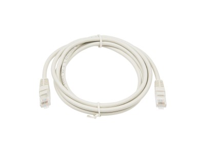 Nätverkskabel Cat6 UTP grå 10m RJ45 male x 2, UTP, PVC, upp till 1Gb/s 100m, 10Gb/s 55m, 250Mhz