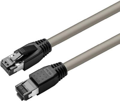 Nätverkskabel skärmad Cat8.1 S/FTP, MicroConnect, LSZH, 10 meter - Grå