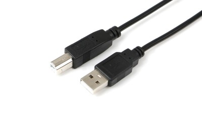 MicroConnect USB2.0 A-B 1m M-M BLACK Hi-Speed cable