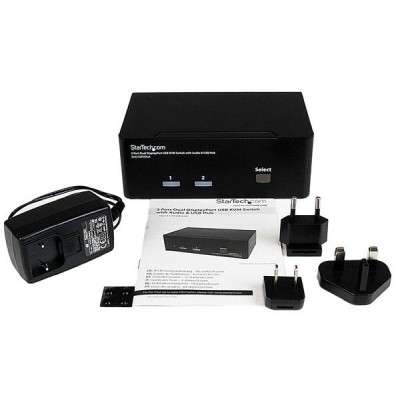 Systemswitch Startech.com SV231DPDDUA, 2-vägs KVM, Displayport 2560x1600@60Hz, USB, USB 2.0-hubb, ljud#3