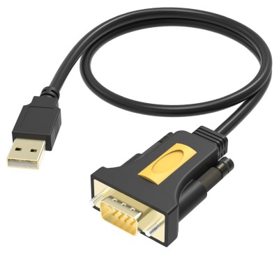 Adapter Vision Professional installation-grade USB-A till serieport RS-232, DB9ha, PC/Mac
