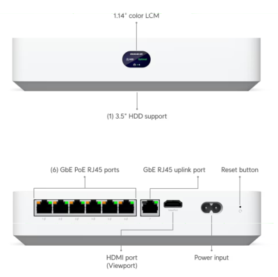Ubiquiti Networks UniFi Protect NVR Instant, 1-bay, 7xLAN (6xPoE), 1xHDMI, PoE 40W#5