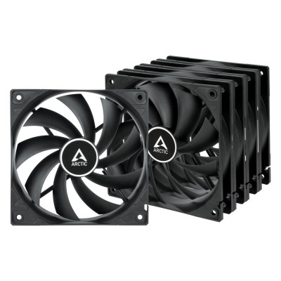 ARCTIC F12 Fan 5-pack Sort 120 mm