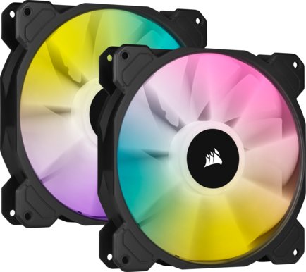 Fläkt 140 mm Corsair SP140 RGB Elite, 2-Pack