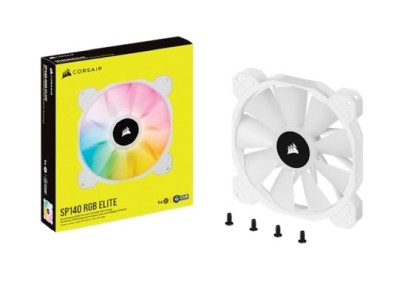 Fläkt 140 mm Corsair SP140 RGB Elite - Vit#4