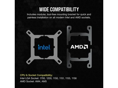 Corsair iCUE LINK H150i RGB, 360mm - Svart#7