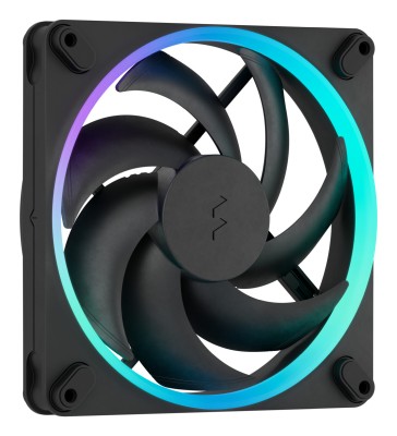 Fläkt 140 mm Fractal Design Momentum 14 RGB, 28 dB, 350-1800 rpm, 74,39 cfm, 3-pack - Svart