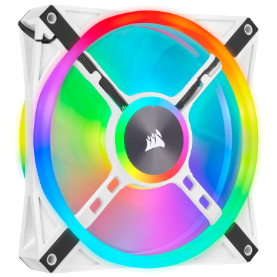 Fläkt 140 mm Corsair iCUE QL140 RGB Single Pack - Vit