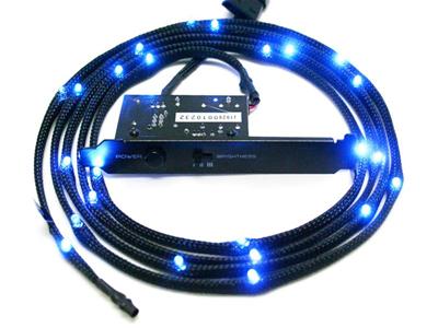 LED-slinga NZXT Sleeved LED Kit Cable, 2 meter - Blå