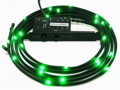 LED-slinga NZXT Sleeved LED Kit Cable, 2 meter - Grön