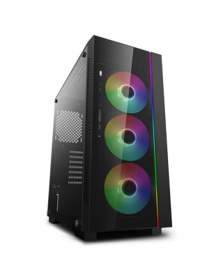 Deepcool Matrexx 55 V3 ADD-RGB 3F, ATX, fönstersida - Svart