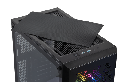 Corsair iCue 220T RGB Black Tempered Glass, ATX - Svart#6