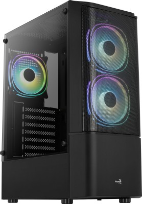 Aerocool Quantum Mesh v3 Black, ATX, RGB - Svart
