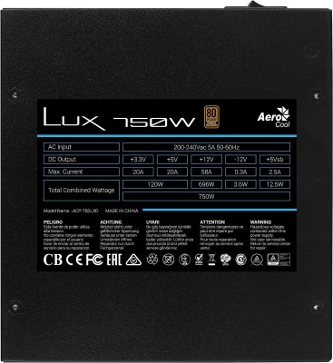 AeroCool LUX 850W - Nätaggregat#3