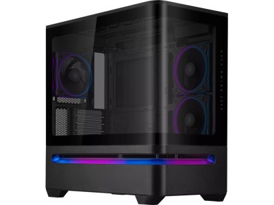 Asus PRIME AP202 TG ARGB, MicroATX - Svart#2