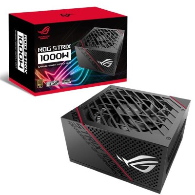 Asus ROG Strix 1000W, ATX, 135 mm fläkt, 80PLUS Gold, löstagbara kablar