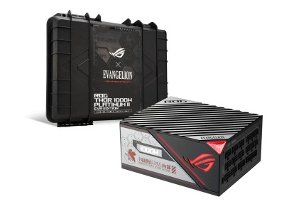 Asus ROG Thor 1000W Platinum II EVA Edition, ATX, 135 mm fläkt, 80PLUS Platinum, semipassivt, löstagbara kablar, OLED display, Aura Sync ARGB#1