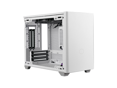 Cooler Master MasterBox NR200P, Mini-ITX, härdat glas - Vit