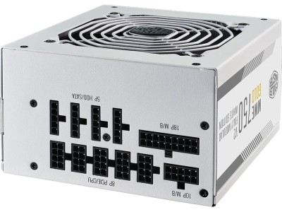 Cooler Master MWE 750W V2, ATX 3.1, 120 mm fläkt, 80PLUS Gold, semipassivt, löstagbara kablar - Vit#3