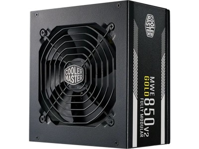 Cooler Master MWE 850W V2, ATX 3.1, 120 mm fläkt, 80PLUS Gold, semipassivt, löstagbara kablar#1