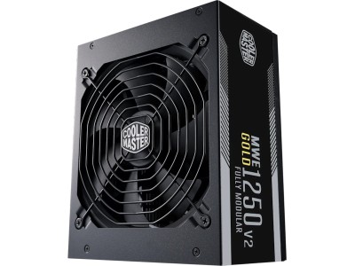 Cooler Master MWE 1250W V2, ATX 3.1, 140 mm fläkt, 80PLUS Gold, semipassivt, löstagbara kablar#1