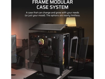 Corsair FRAME 4000D RS ARGB Modular Mid-Tower PC Case, ATX - Svart#3