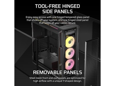 Corsair iCUE LINK 5000T LX RGB, ATX, TG - Svart#8