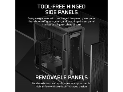 Corsair 5000T, ATX, TG - Svart#7