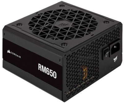 Corsair RM650 650W (2023), ATX, 120 mm fläkt, 80PLUS Gold, semipassivt, löstagbara kablar - Svart#1