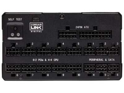 Corsair AX1600i 1600W, ATX, PCIe 5.0, 140 mm fläkt, 80PLUS Titanium, Löstagbara kablar#7