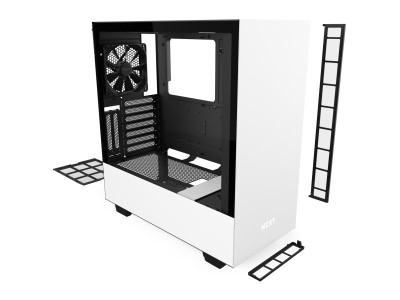 NZXT H510i Tempered Glass, ATX, RGB - Svart/Vit#4