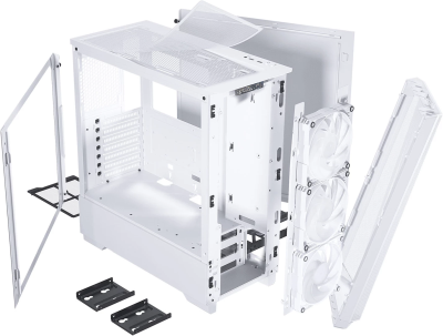 Phanteks Eclipse G360A Mid Tower Case, Temp Glass, DRGB, Matte White#3