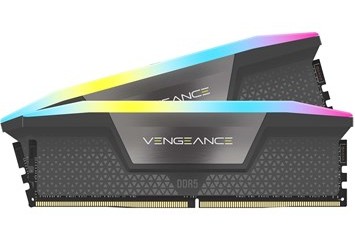 64 GB (2x32GB) DDR5-5600 Corsair Vengeance RGB CL40, AMD EXPO - Svart#2