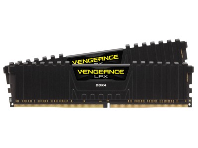 32 GB (2x16GB) DDR4-3200 Corsair Vengeance LPX Black, CL16