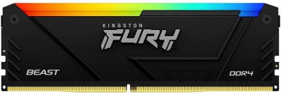 8 GB DDR4-3600 Kingston FURY Beast RGB CL17 - Svart