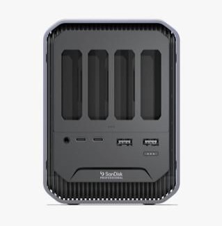 Sandisk PRO-DOCK 4, 4-bay dockningsstation för kortläsare, Thunderbolt 3